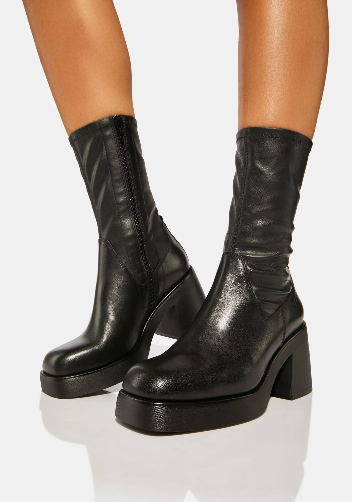 Brook Stretch Leather Boots-