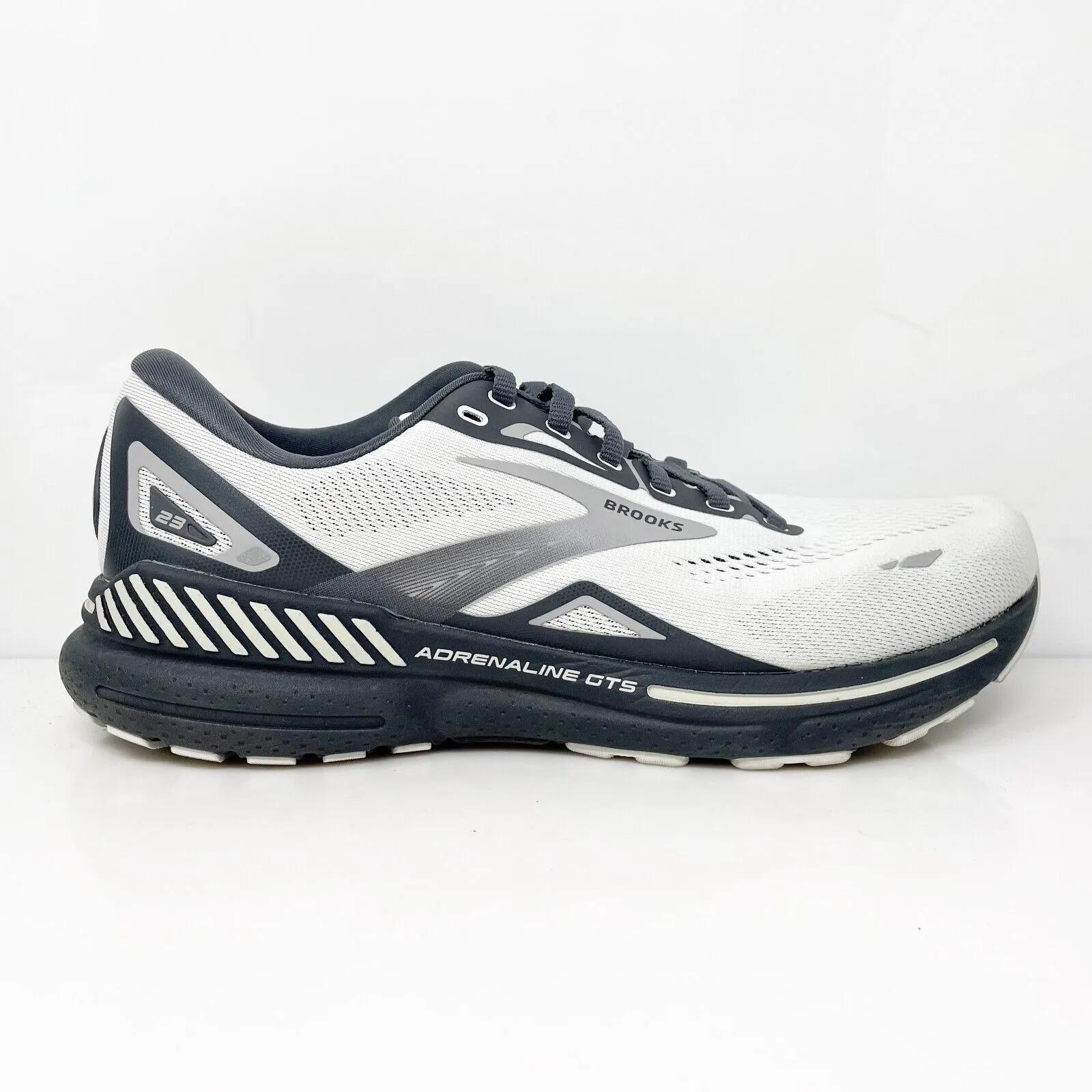 Brooks Mens Adrenaline GTS 23 1103912E065 Gray Running Shoes Sneakers Sz 9.5 2E