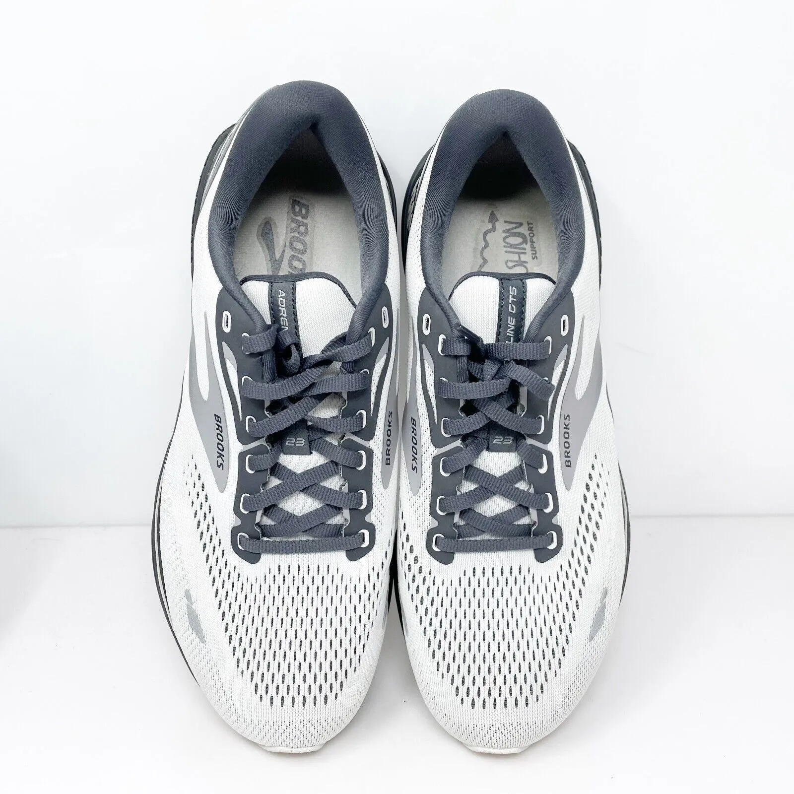 Brooks Mens Adrenaline GTS 23 1103912E065 Gray Running Shoes Sneakers Sz 9.5 2E