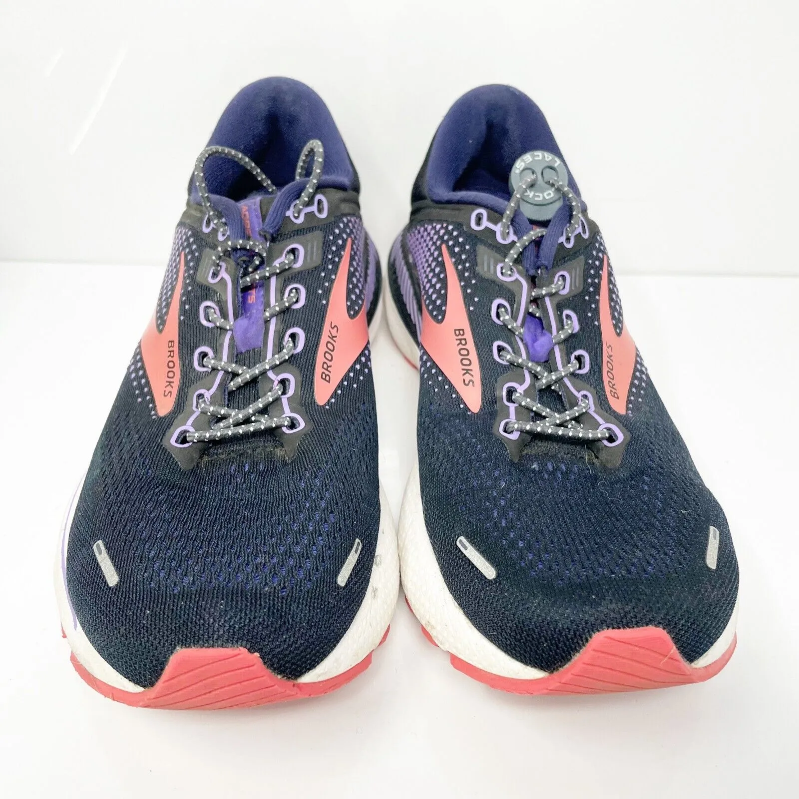 Brooks Womens Adrenaline GTS 22 1203531B080 Blue Running Shoes Sneakers Sz 8.5 B