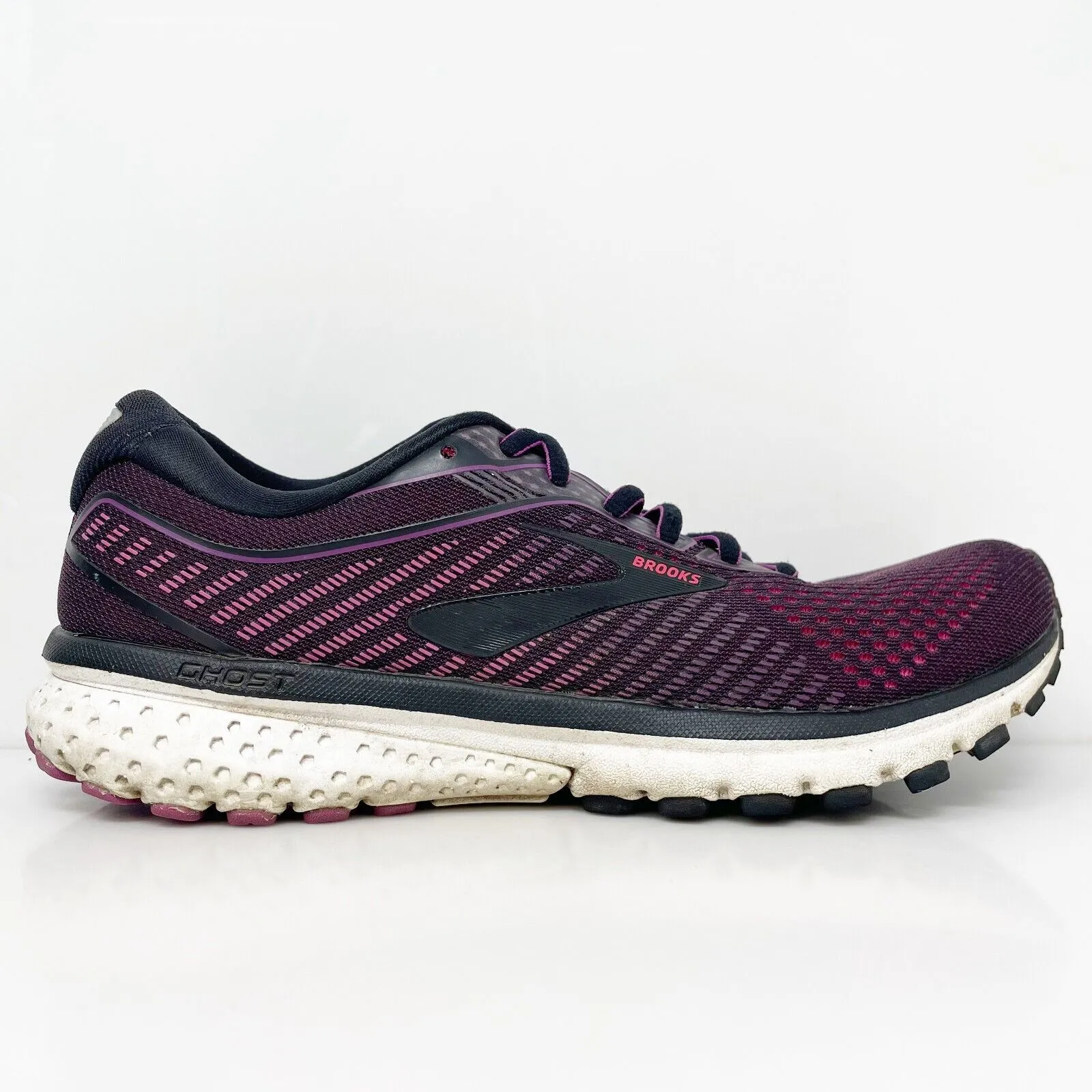 Brooks Womens Ghost 12 1203051B063 Purple Running Shoes Sneakers Size 9.5 B