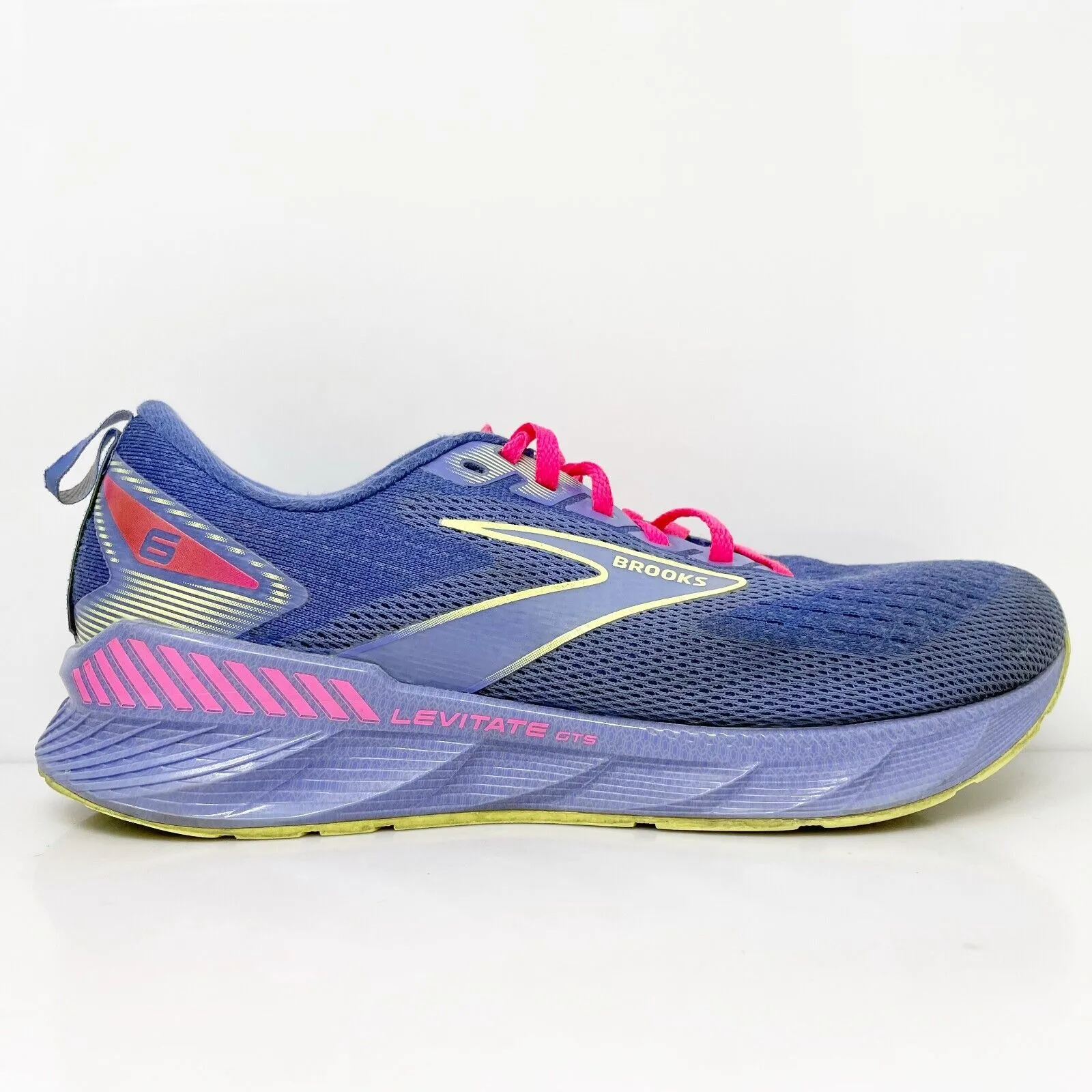 Brooks Womens Levitate GTS 6 1203841B557 Blue Running Shoes Sneakers Size 8.5 B