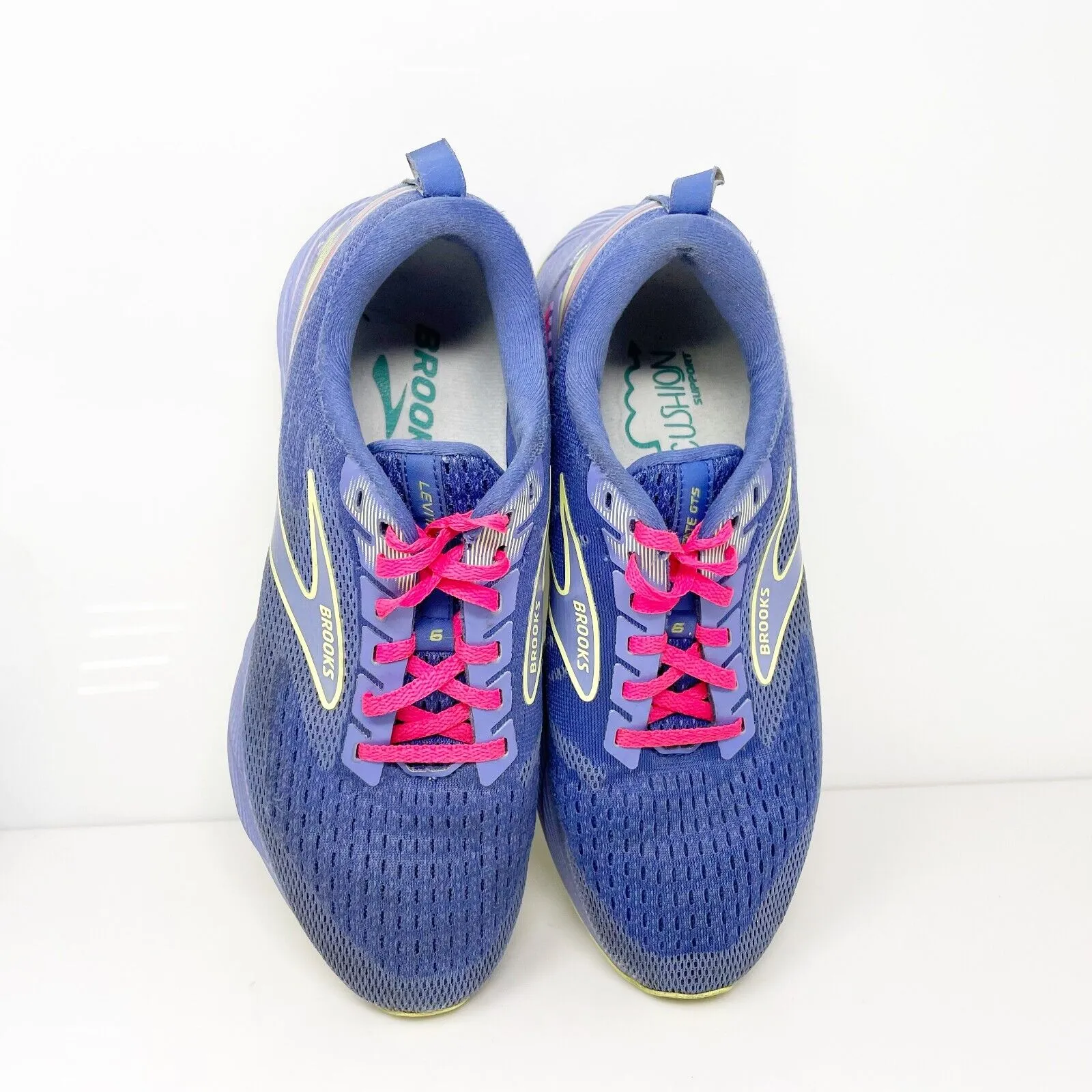 Brooks Womens Levitate GTS 6 1203841B557 Blue Running Shoes Sneakers Size 8.5 B