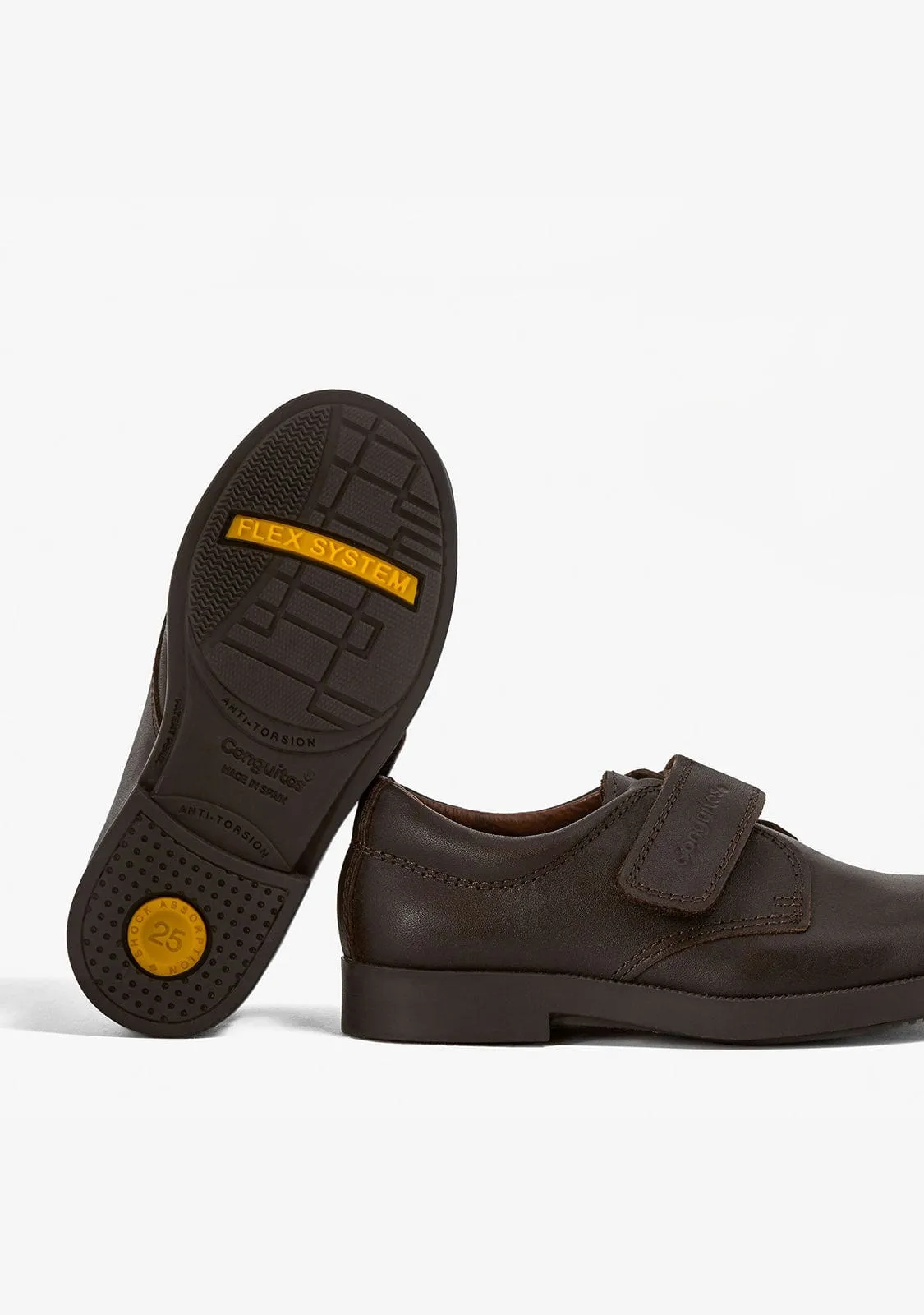 Brown Boys School Shoes