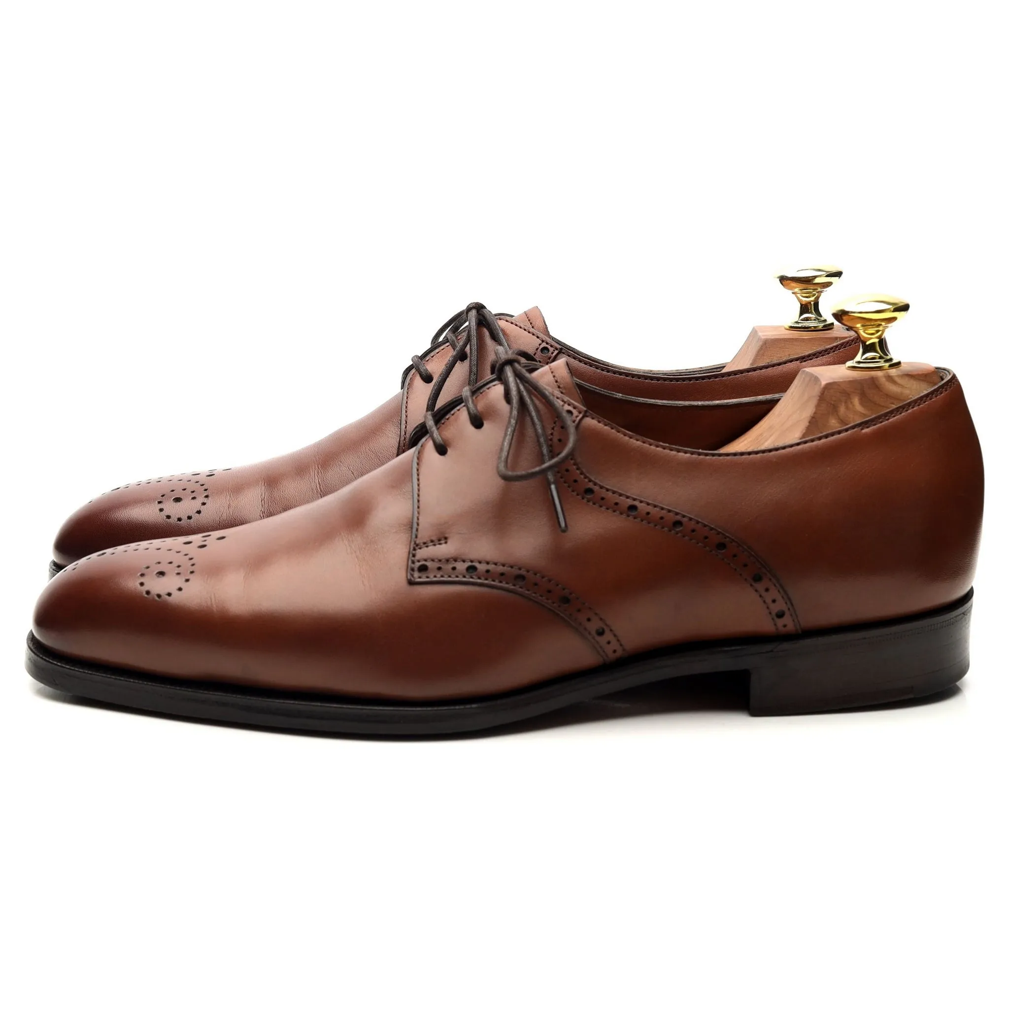 Brown Leather Derby UK 7 E