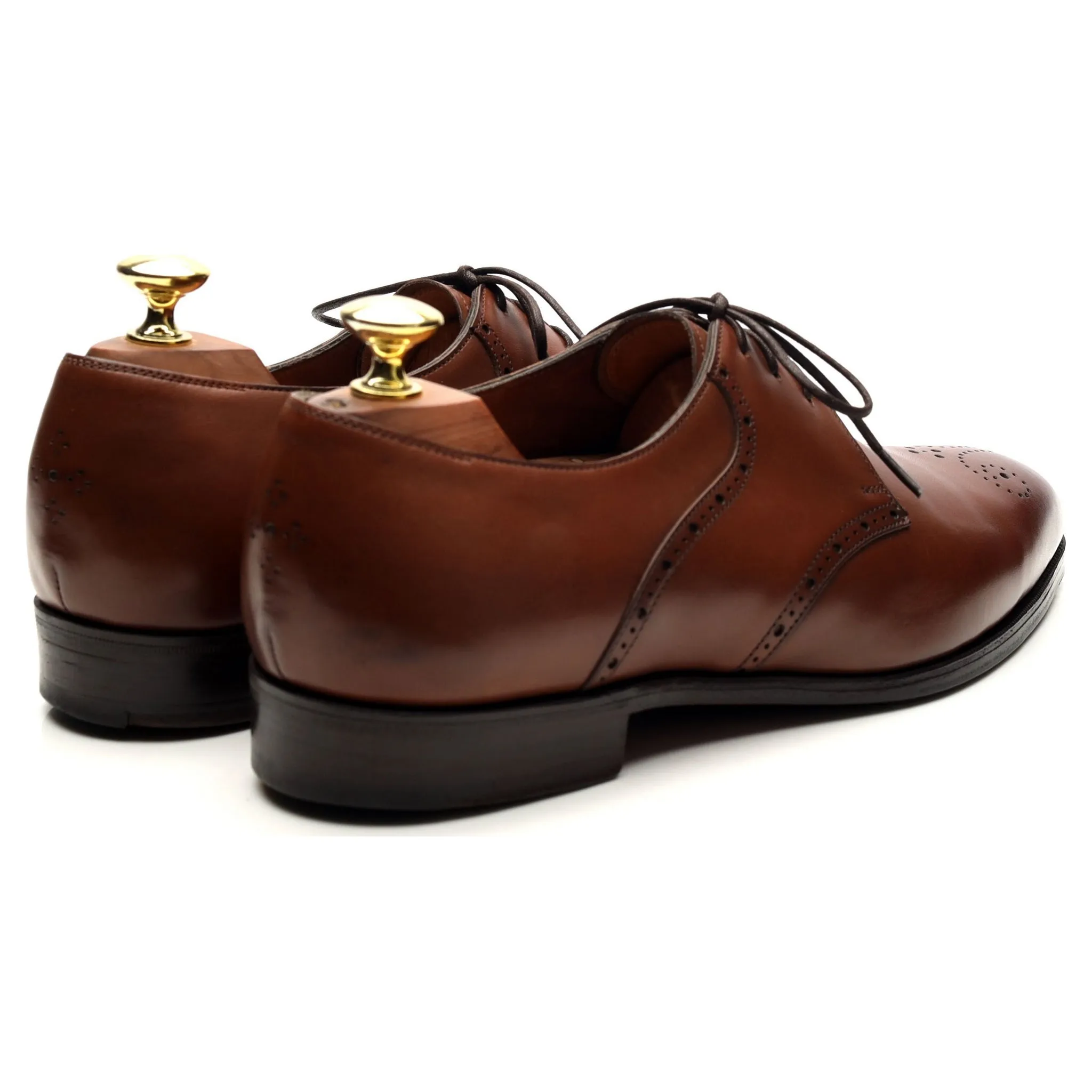 Brown Leather Derby UK 7 E