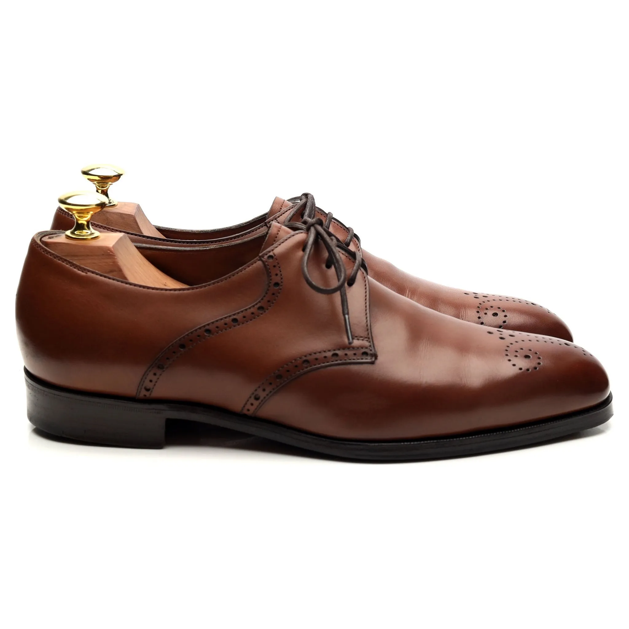 Brown Leather Derby UK 7 E