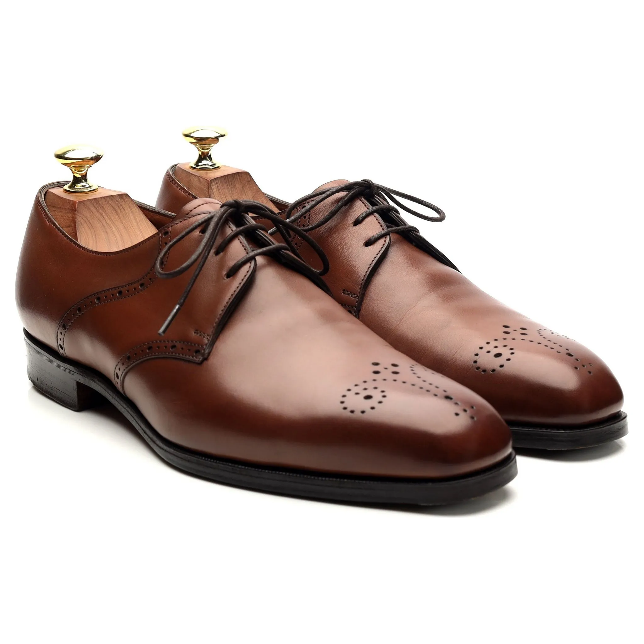 Brown Leather Derby UK 7 E