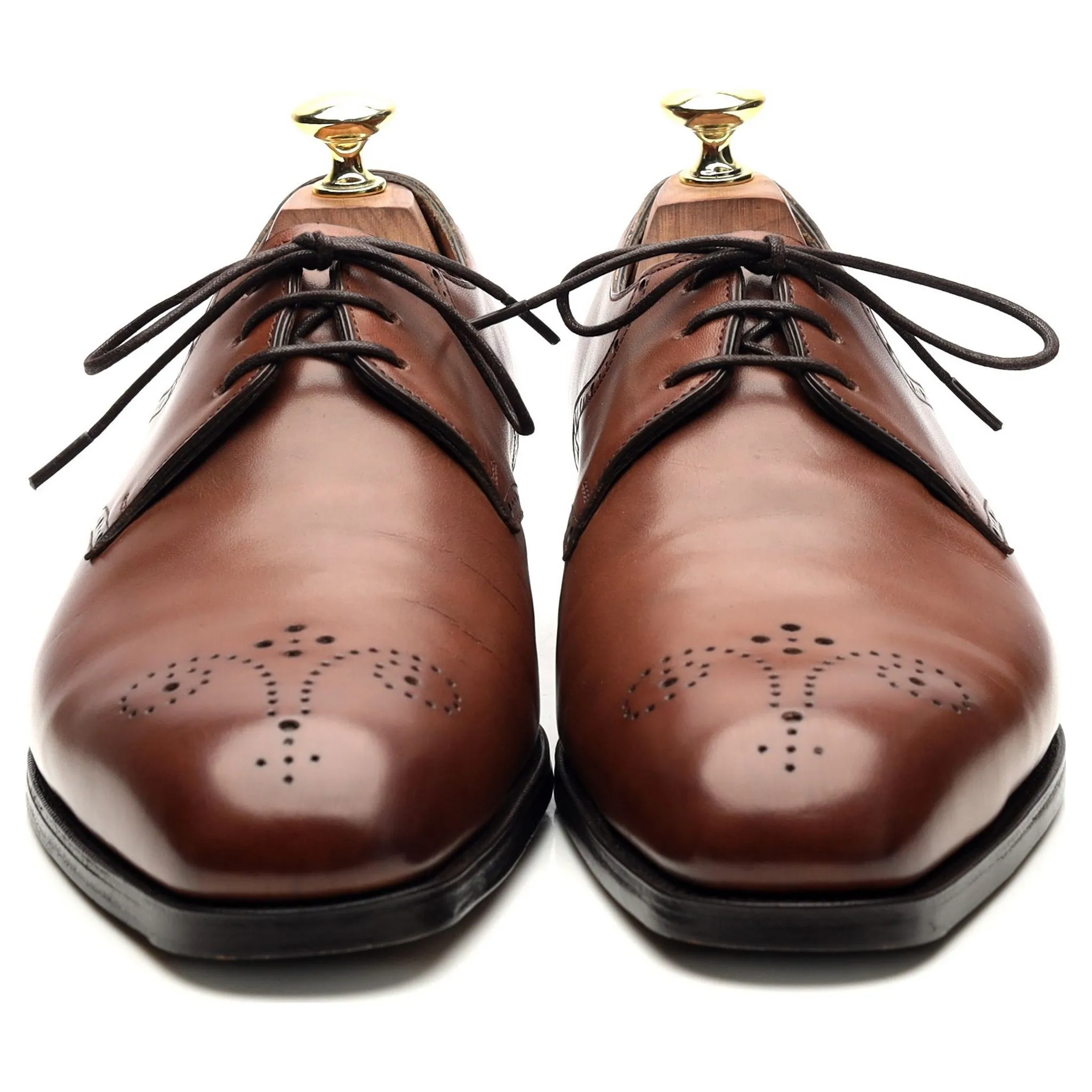 Brown Leather Derby UK 7 E