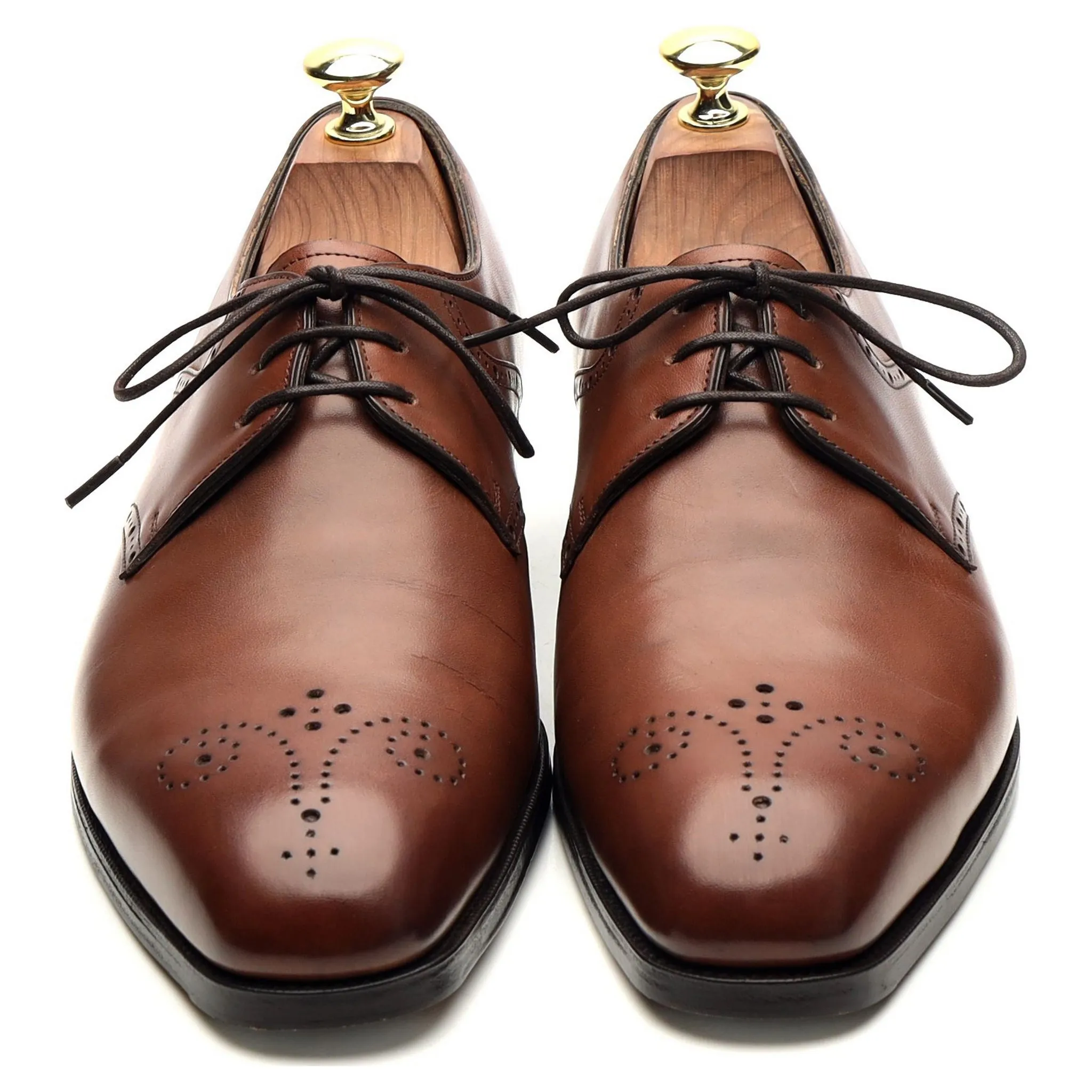 Brown Leather Derby UK 7 E