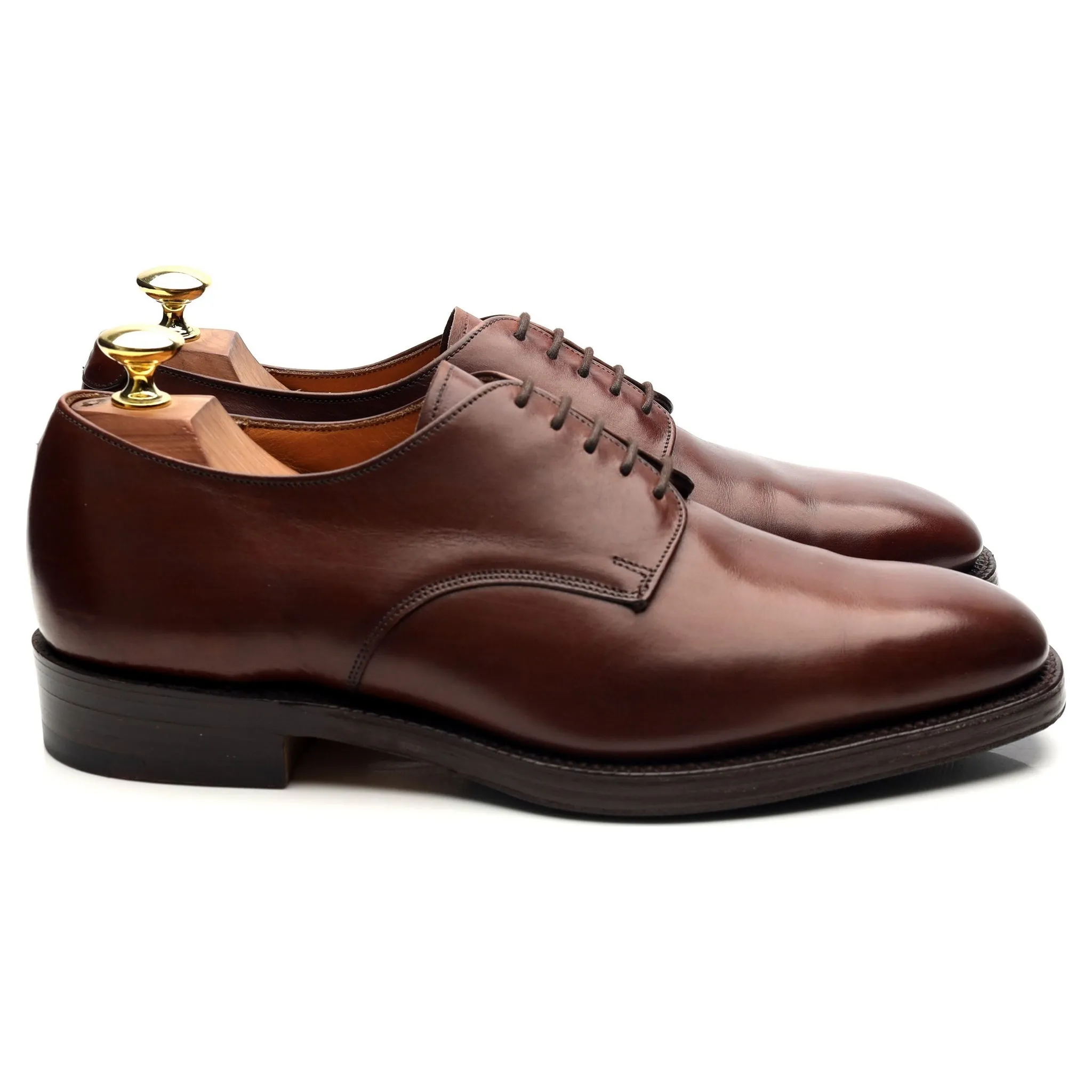 Brown Leather Derby UK 8 F