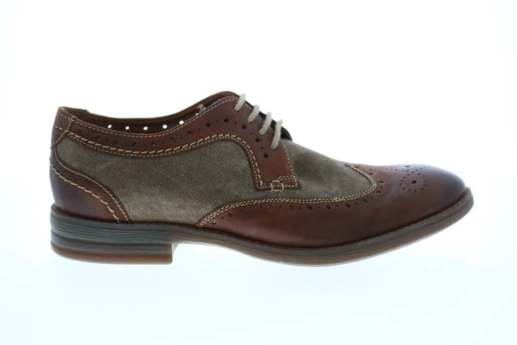 Brown Leather Wingtip Brogue Shoes