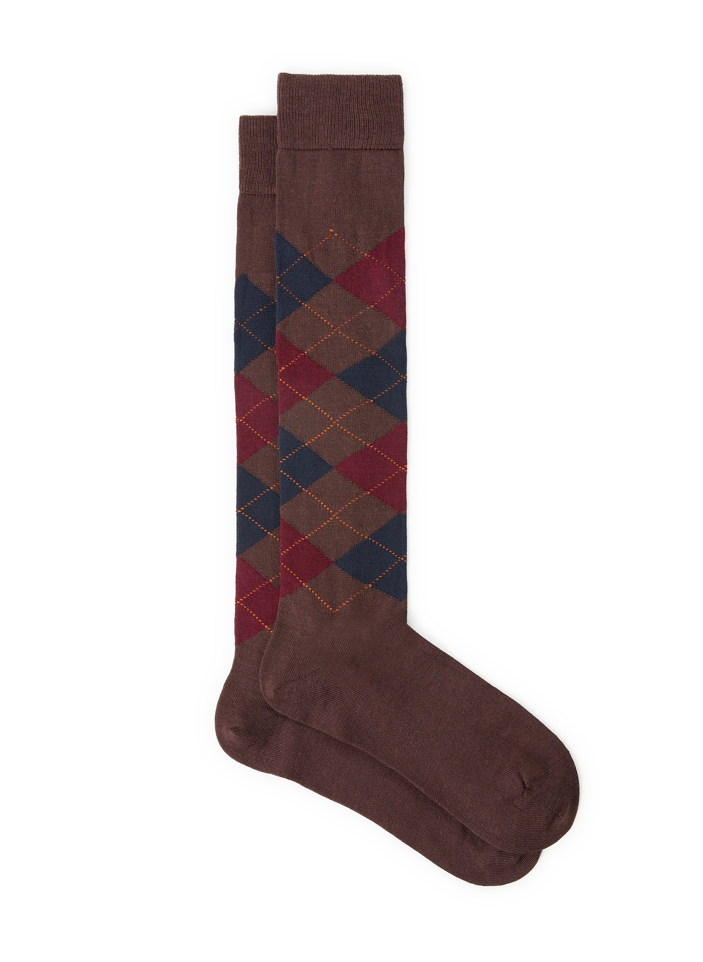 BURLINGTON Brown Wool Mid-Calf Socks