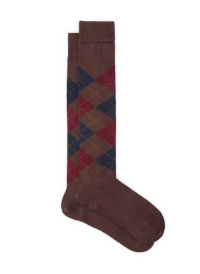 BURLINGTON Brown Wool Mid-Calf Socks