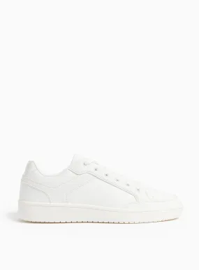 Buy White Croc Panel Lace Up Trainers 7 | Trainers | Tu