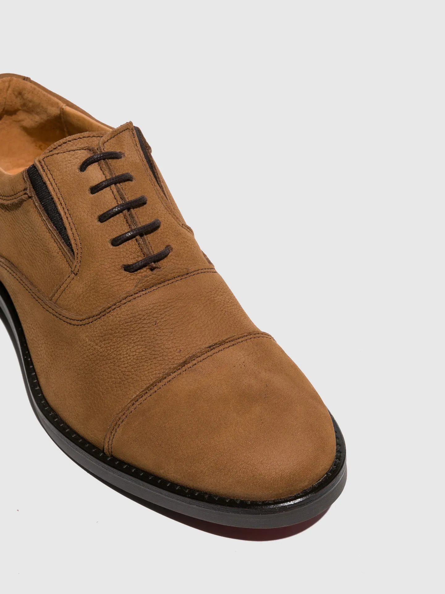 Camel Lace-up Shoes