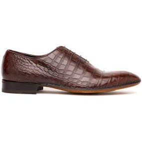 Caporicci 2542 Alligator Oxfords Castagno