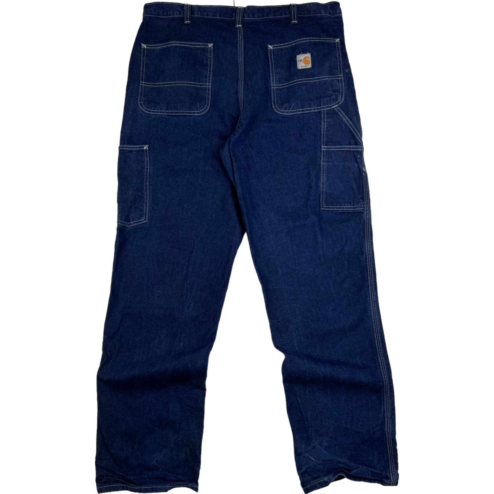 Carhartt Carpenter Workwear Denim Jean Trousers Blue