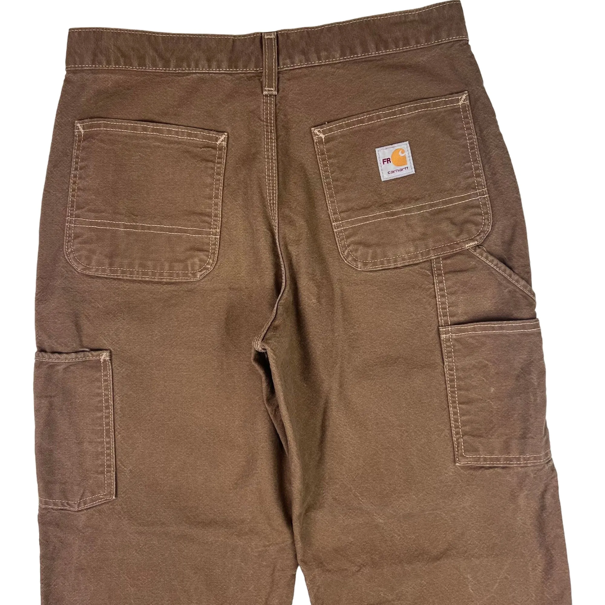 Carhartt Carpenter Workwear Fire Resistant Trousers Brown