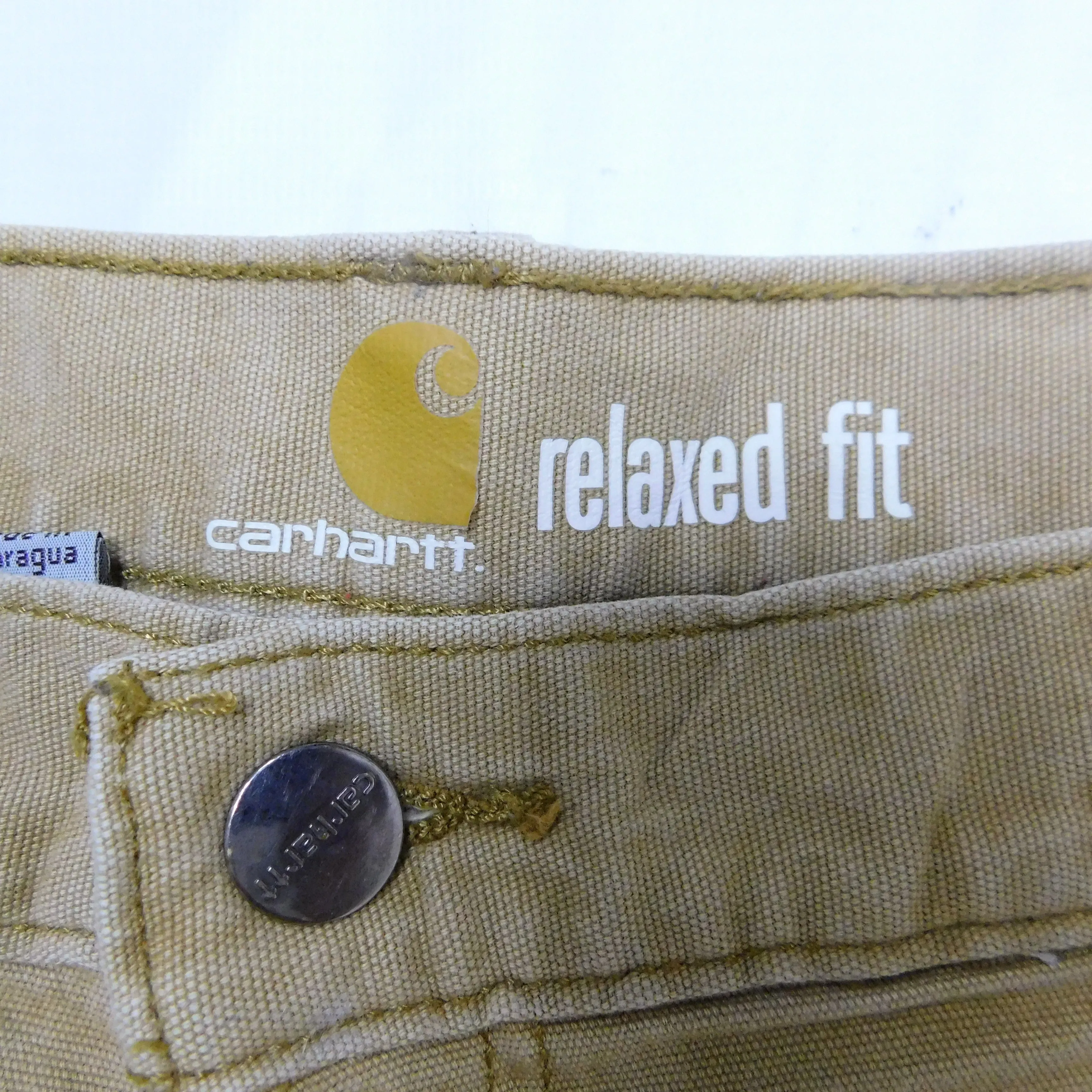 Carhartt Double Knee Beige Work Trousers