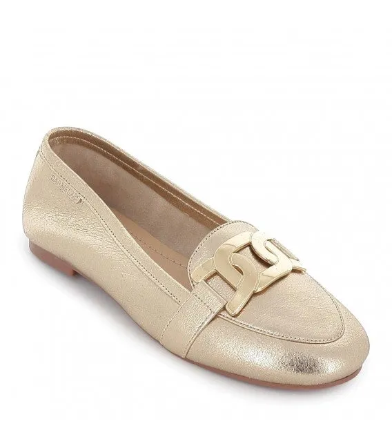 Carmela golden flat Loafer 160499