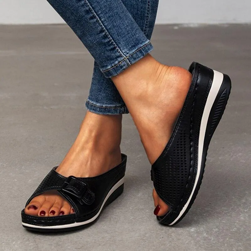 Casual Slip On Wedge Shoes