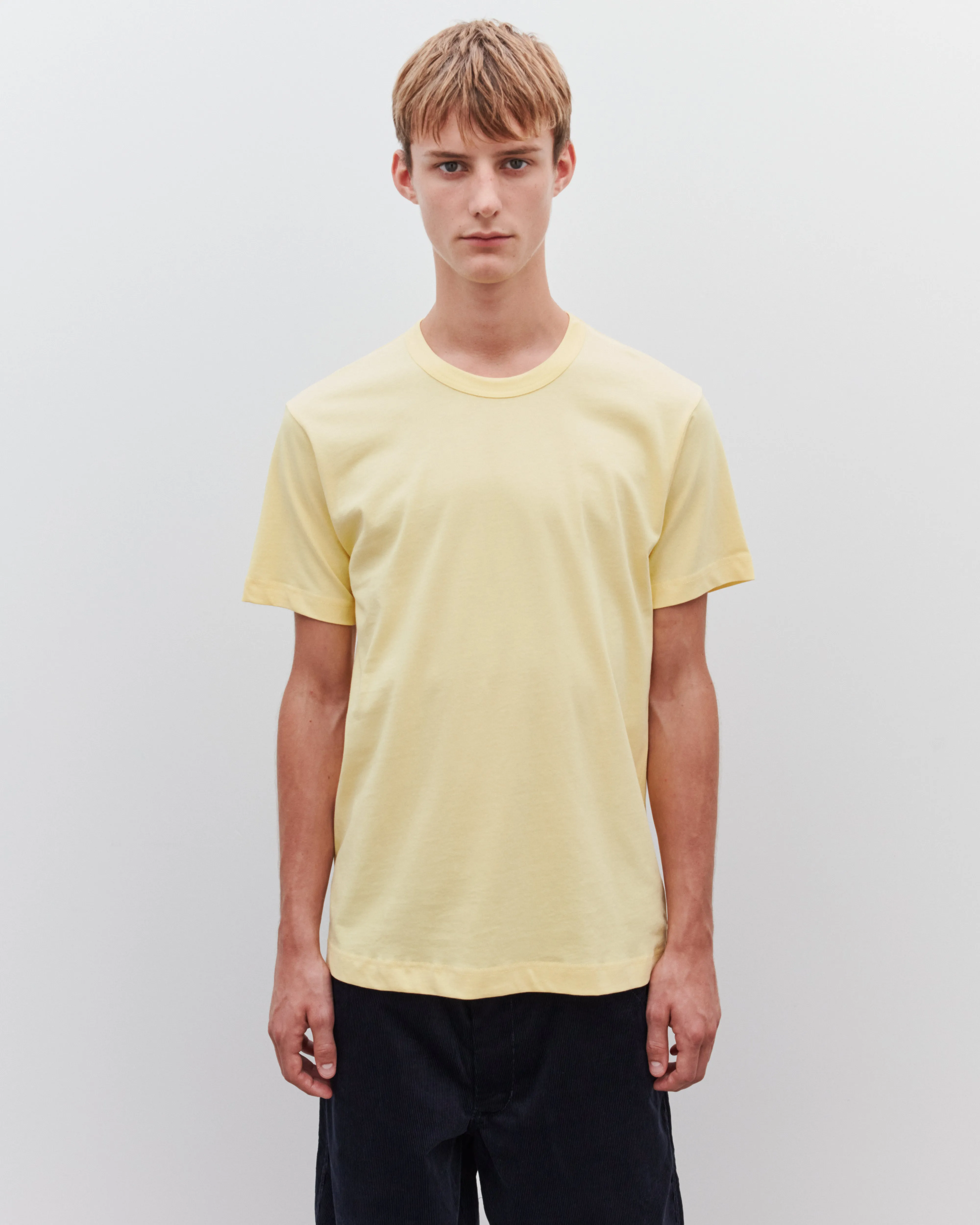 CDG Shirt Men's Logo T-Shirt  Yellow