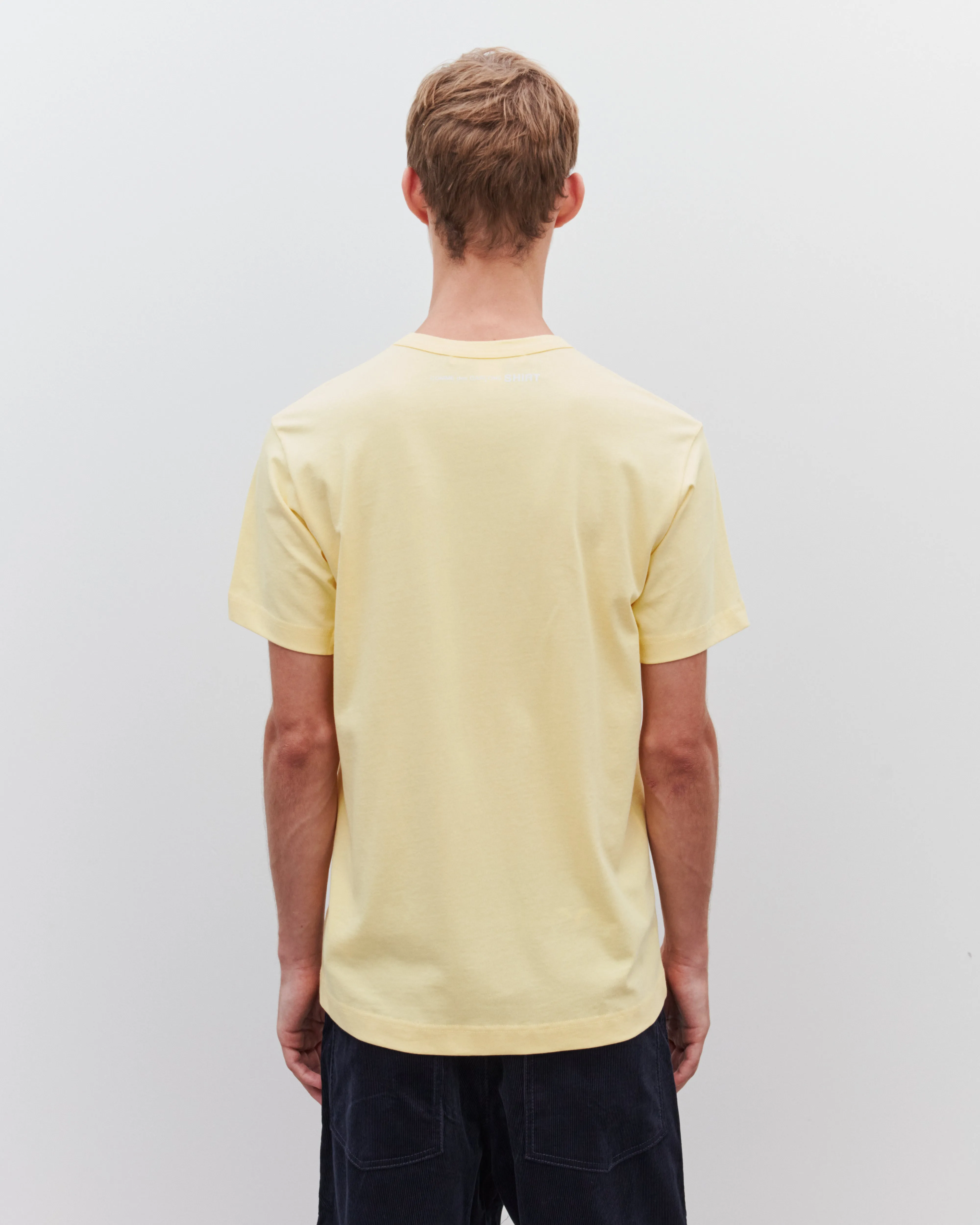 CDG Shirt Men's Logo T-Shirt  Yellow