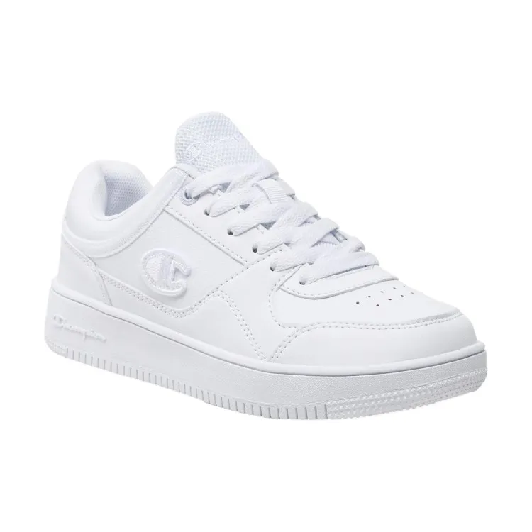 White Champion Rebound Low Platform Sneakers