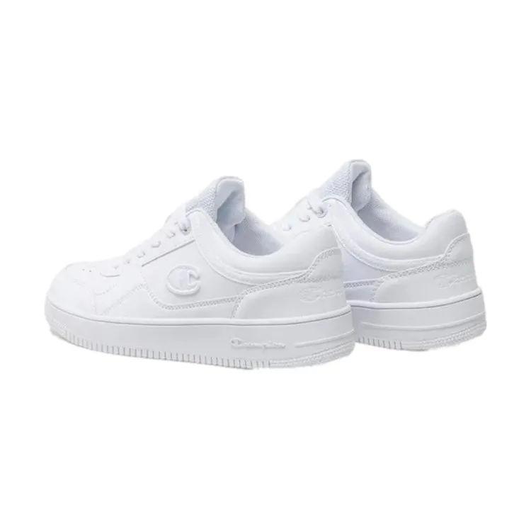 White Champion Rebound Low Platform Sneakers