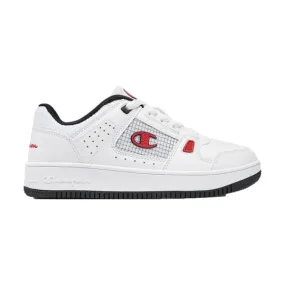 Champion S32876 White Red Low Platform Sneakers