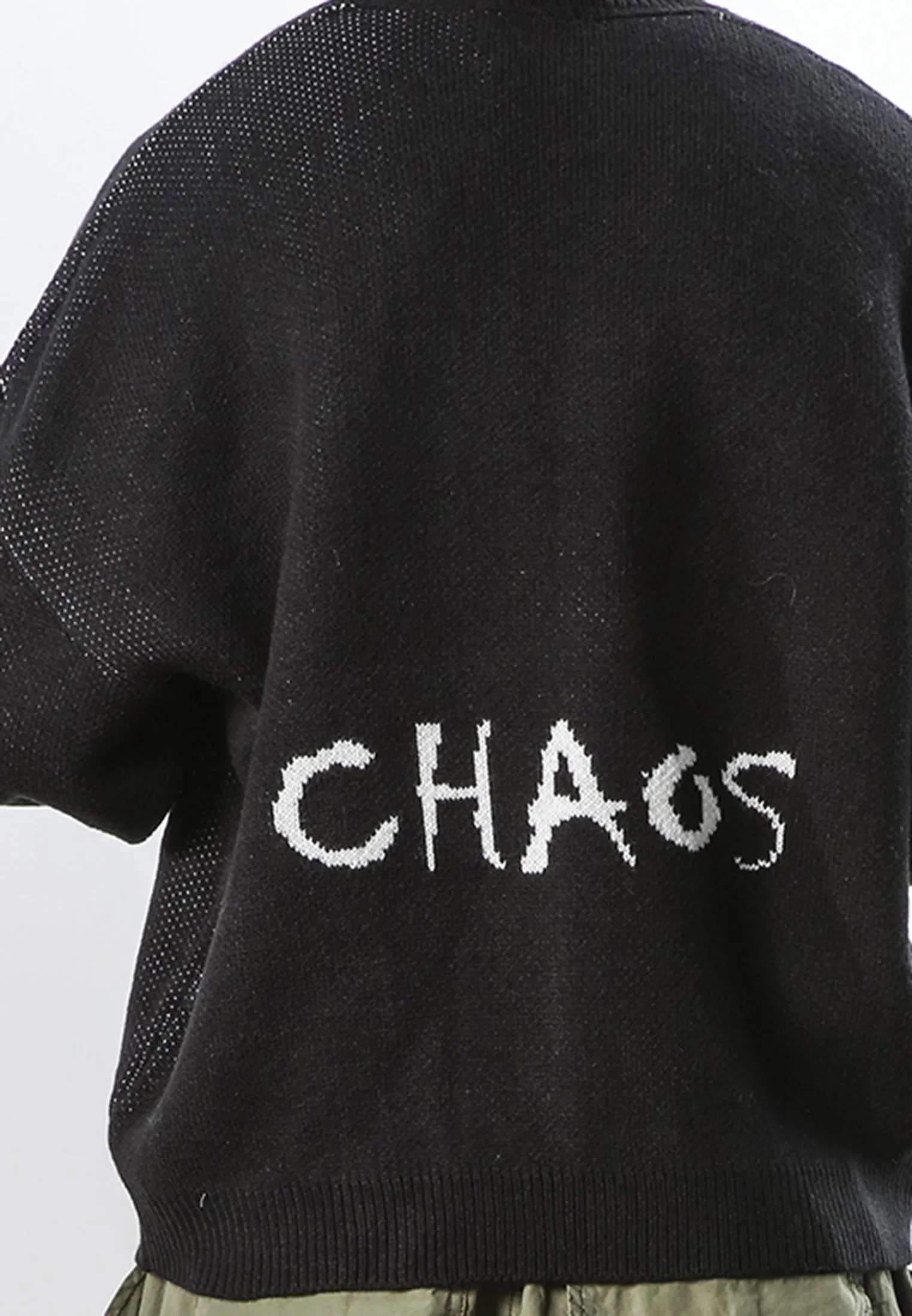 CHAOS KNIT BLACK