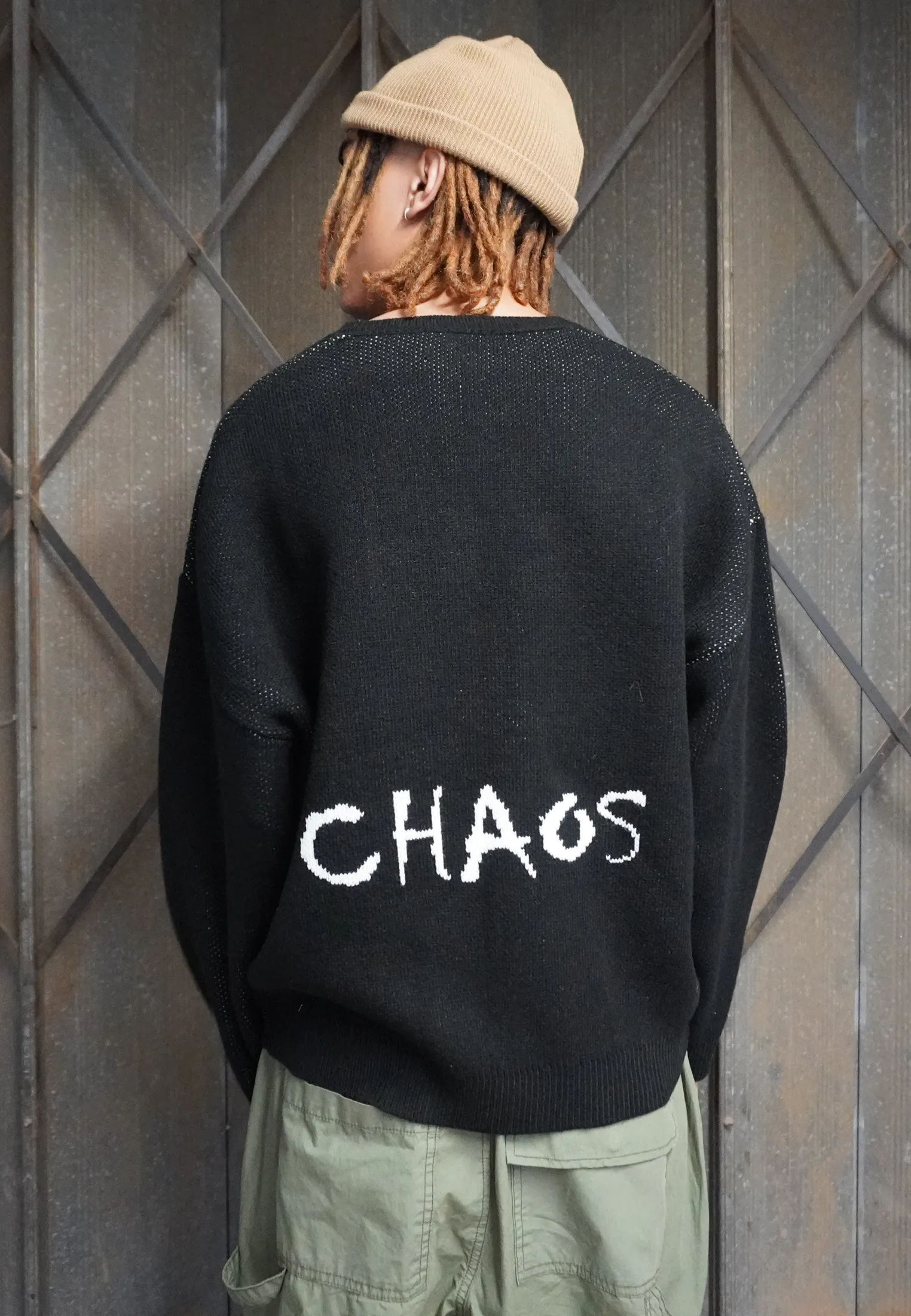 CHAOS KNIT BLACK