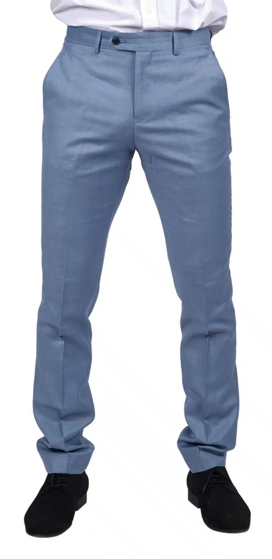 Charles - Men's Light Blue Summer Trousers