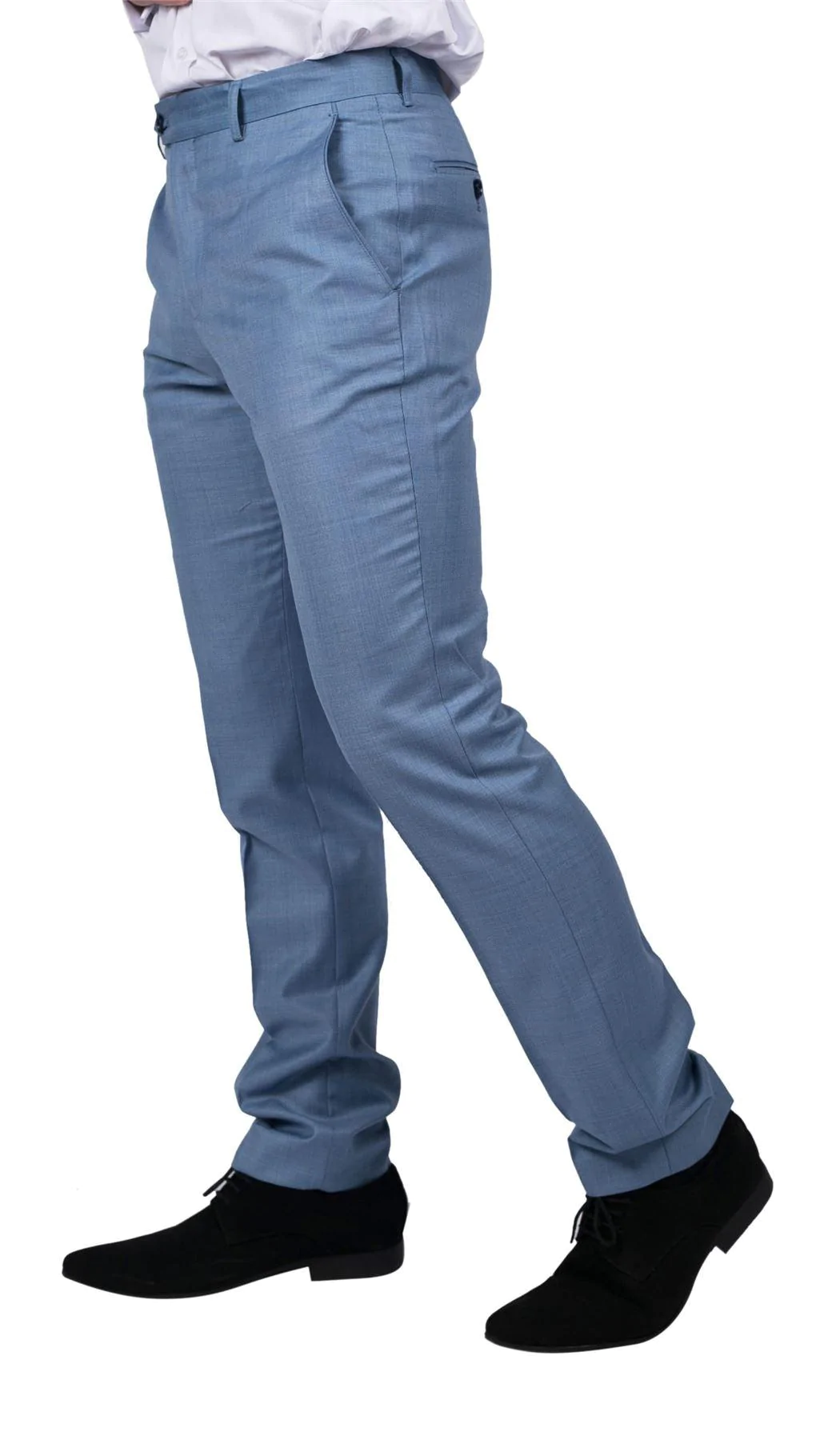 Charles - Men's Light Blue Summer Trousers