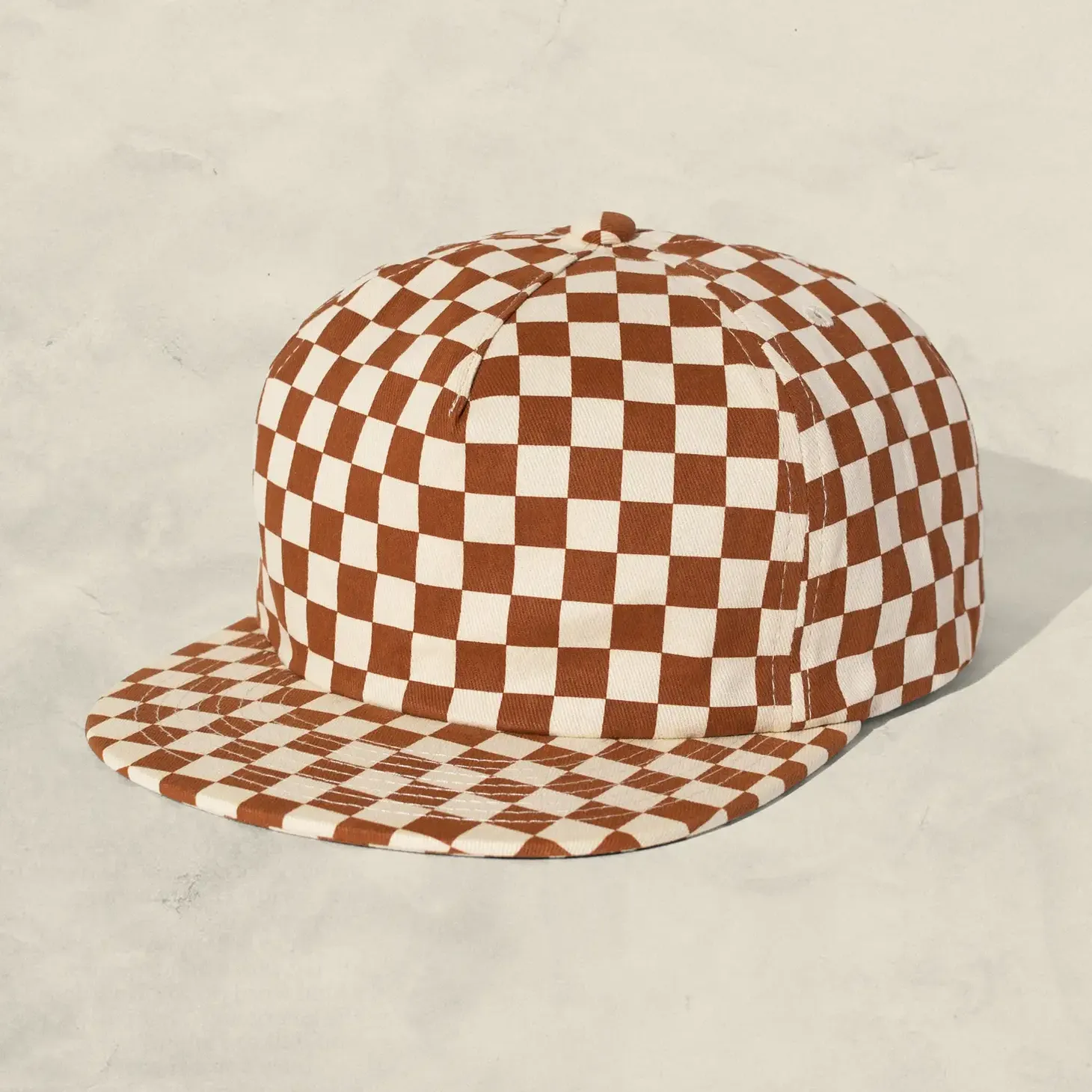 Checkerboard Field Trip Hat (Rust)