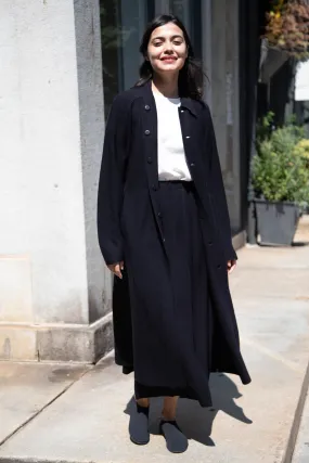 Chic Lightweight Navy Duster