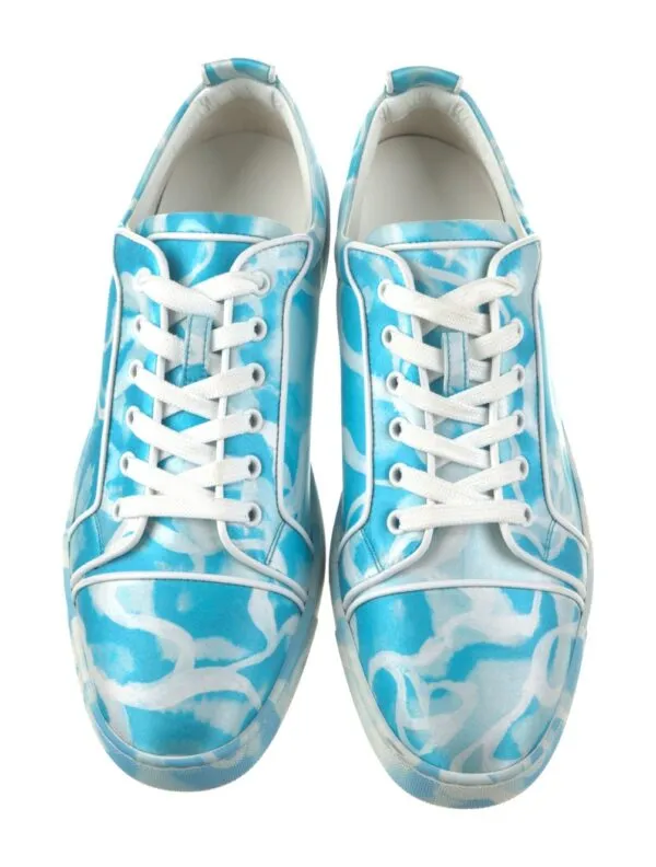 CHRISTIAN LOUBOUTIN SATIN PRINTED SNEAKERS