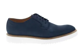 Clarks Ernest Walk 26149711 Mens Blue Suede Oxfords Plain Toe Shoes