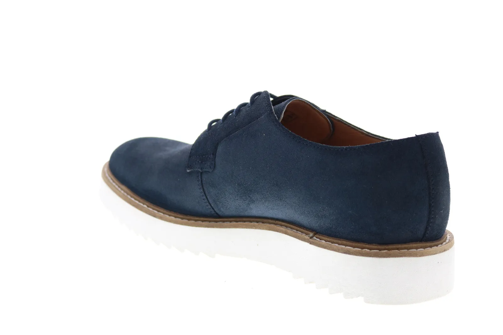 Clarks Ernest Walk 26149711 Mens Blue Suede Oxfords Plain Toe Shoes