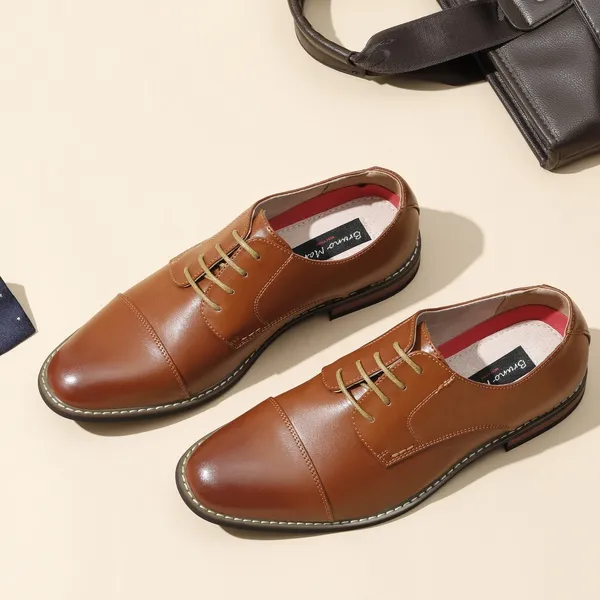 Classic Cap-Toe Men's Oxford Shoes