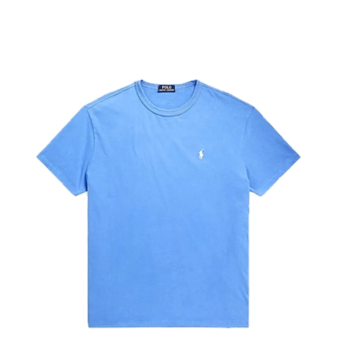 CLASSIC FIT JERSEY CREWNECK T-SHIRT LIGHT BLUE