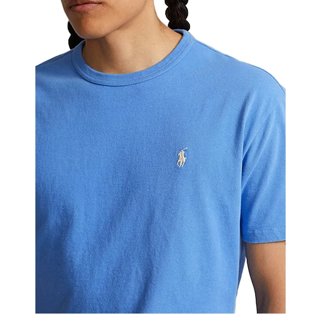 CLASSIC FIT JERSEY CREWNECK T-SHIRT LIGHT BLUE