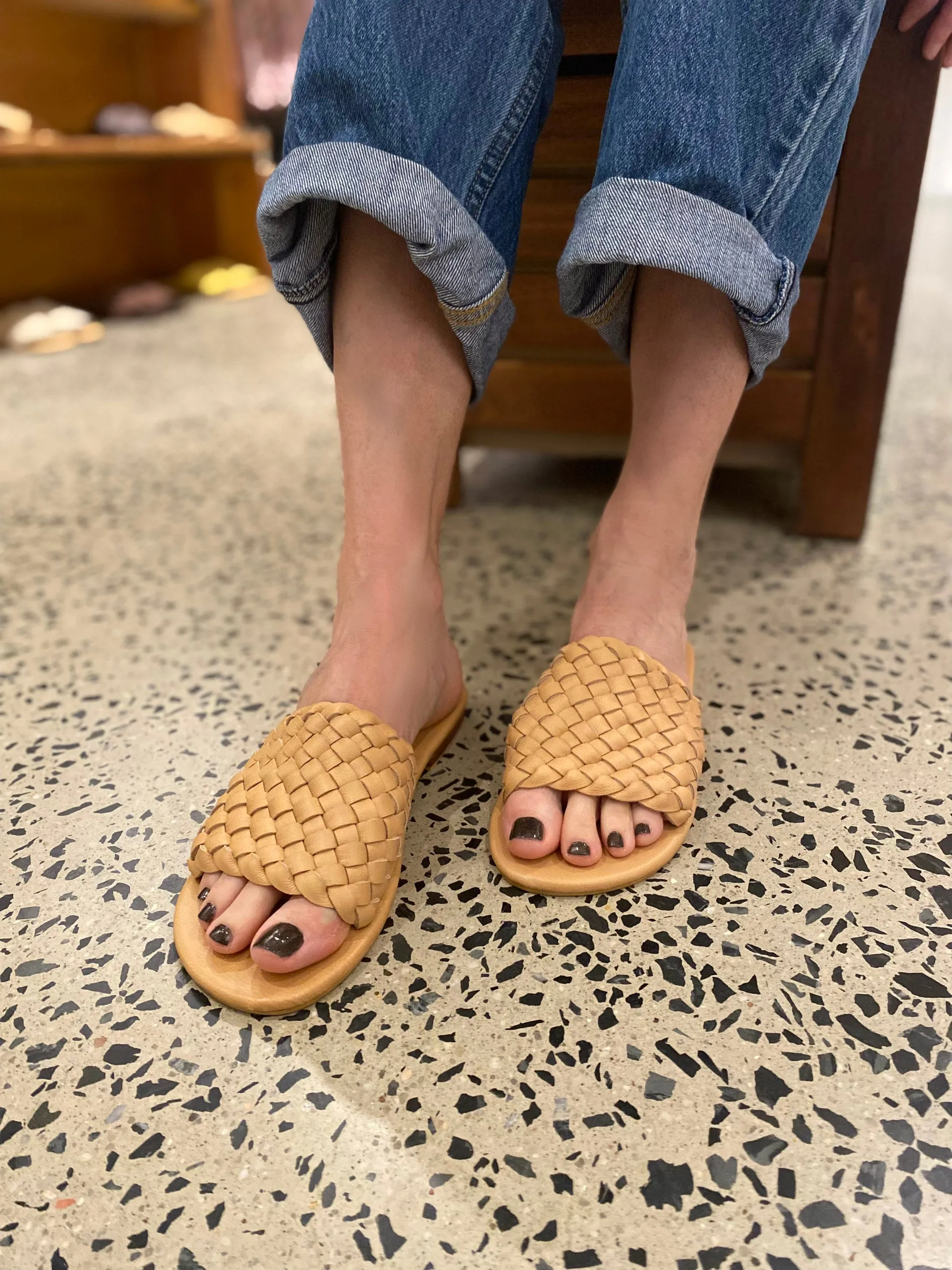 CLASSIC SLIDE WOVEN - NATURAL