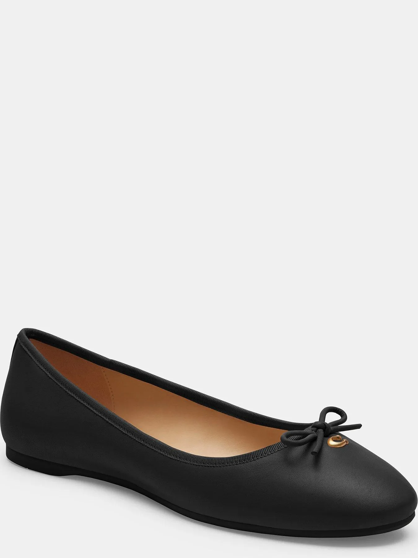 COACH Abigail Leather Ballet Flat