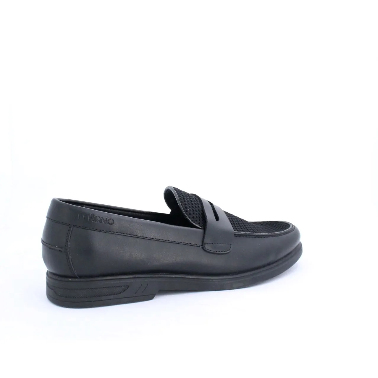 COGAN MENS MOCCASINS-BLACK