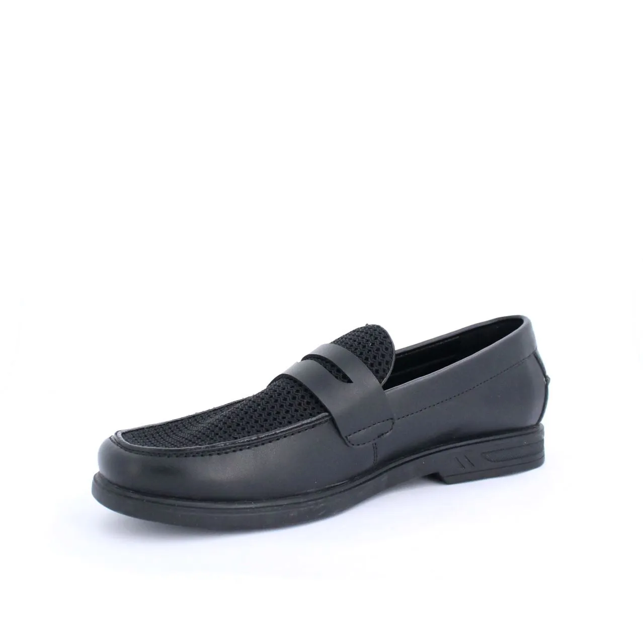 COGAN MENS MOCCASINS-BLACK