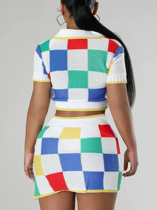 Color-Block Milan Knit Set.