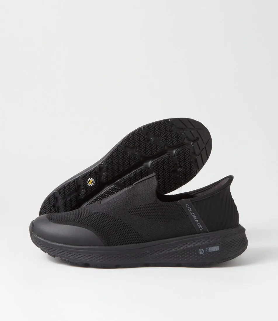 COLORADO Lipton Black Knit Sneakers