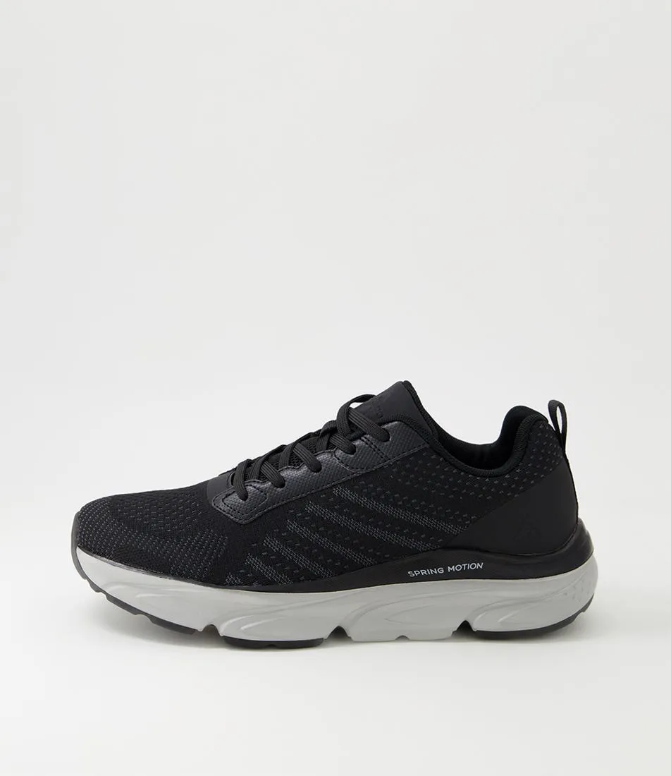 COLORADO Viper Black Grey Knit Sneakers